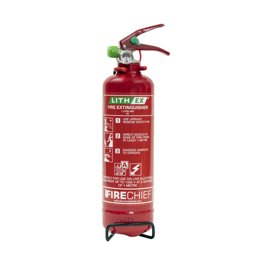 Firechief 1Ltr Certified Lith-Ex Fire Extinguisher - BS EN3 - Product Image