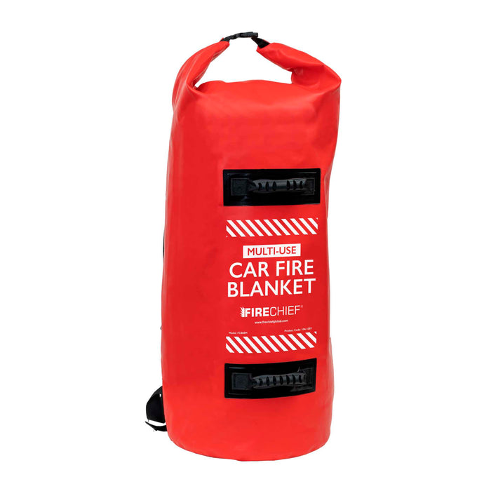 Firechief 6x8M Car Fire Blankets with Red Backpack (Models: FCB68S and FCB68M)