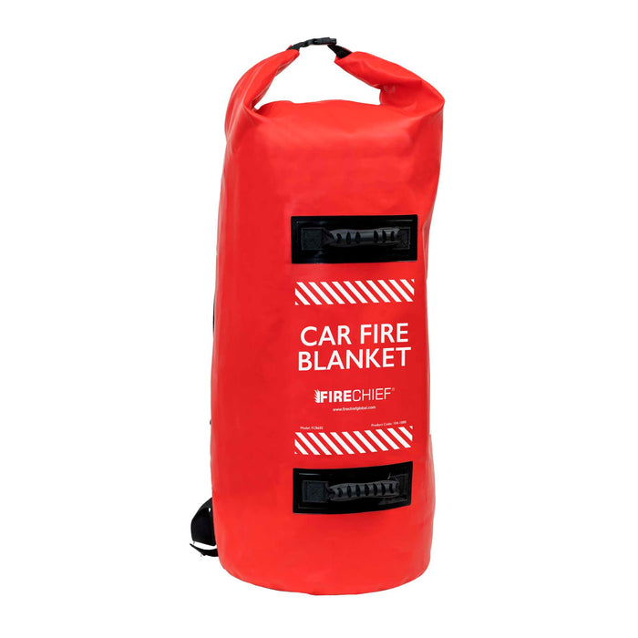 Firechief 6x8M Car Fire Blankets with Red Backpack (Models: FCB68S and FCB68M)