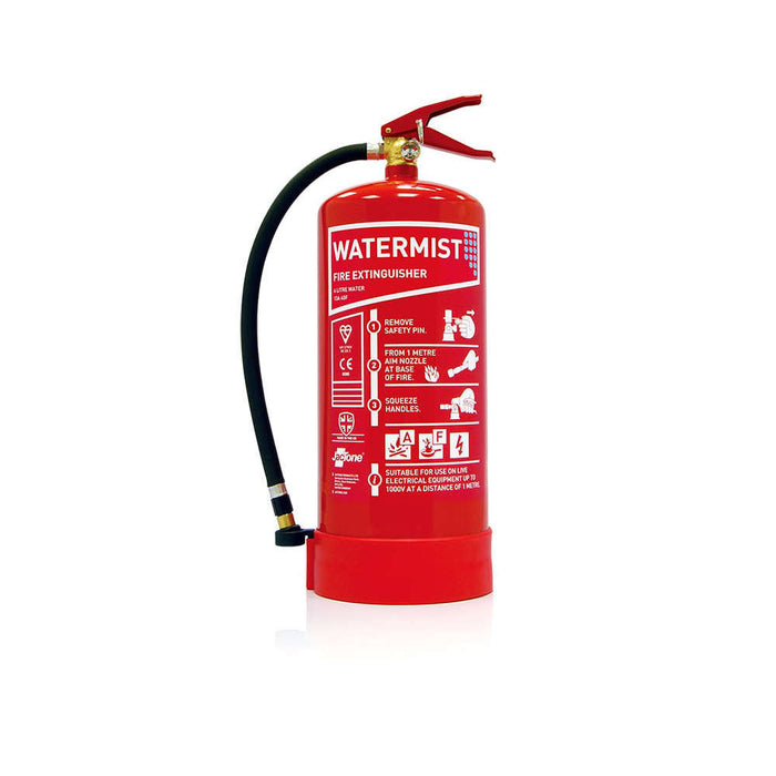 6L Water Mist Fire Extinguisher - EWMS3, 8A 21B 25F Rated, Multi-Class Use