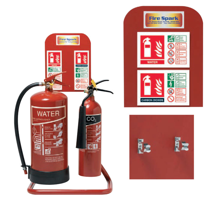 Fire Extinguisher Metal Stand Sign Board for Fireblock Stands and ID Clip