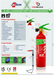 a Page of Data for the 2 Litre gel Lithium Battery with Images of the red extinguisher and stand.