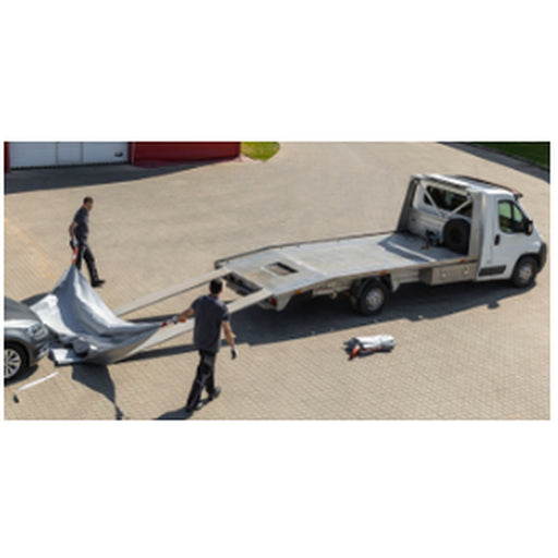 Loading truck with EV Blanket
