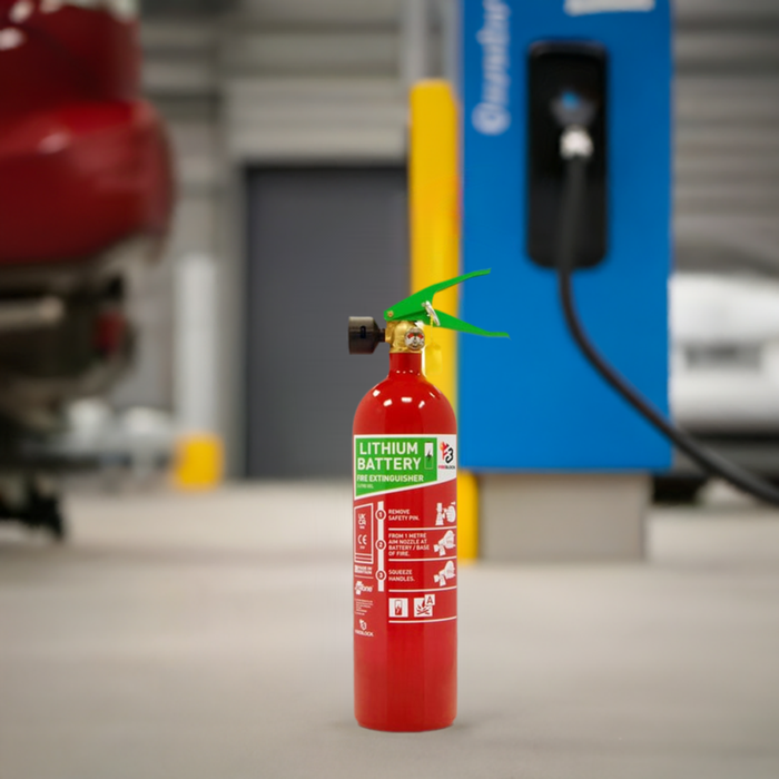 Fireblock 2L Lithium-Ion Battery Fire Extinguisher - Advanced Gel Technology, Durable